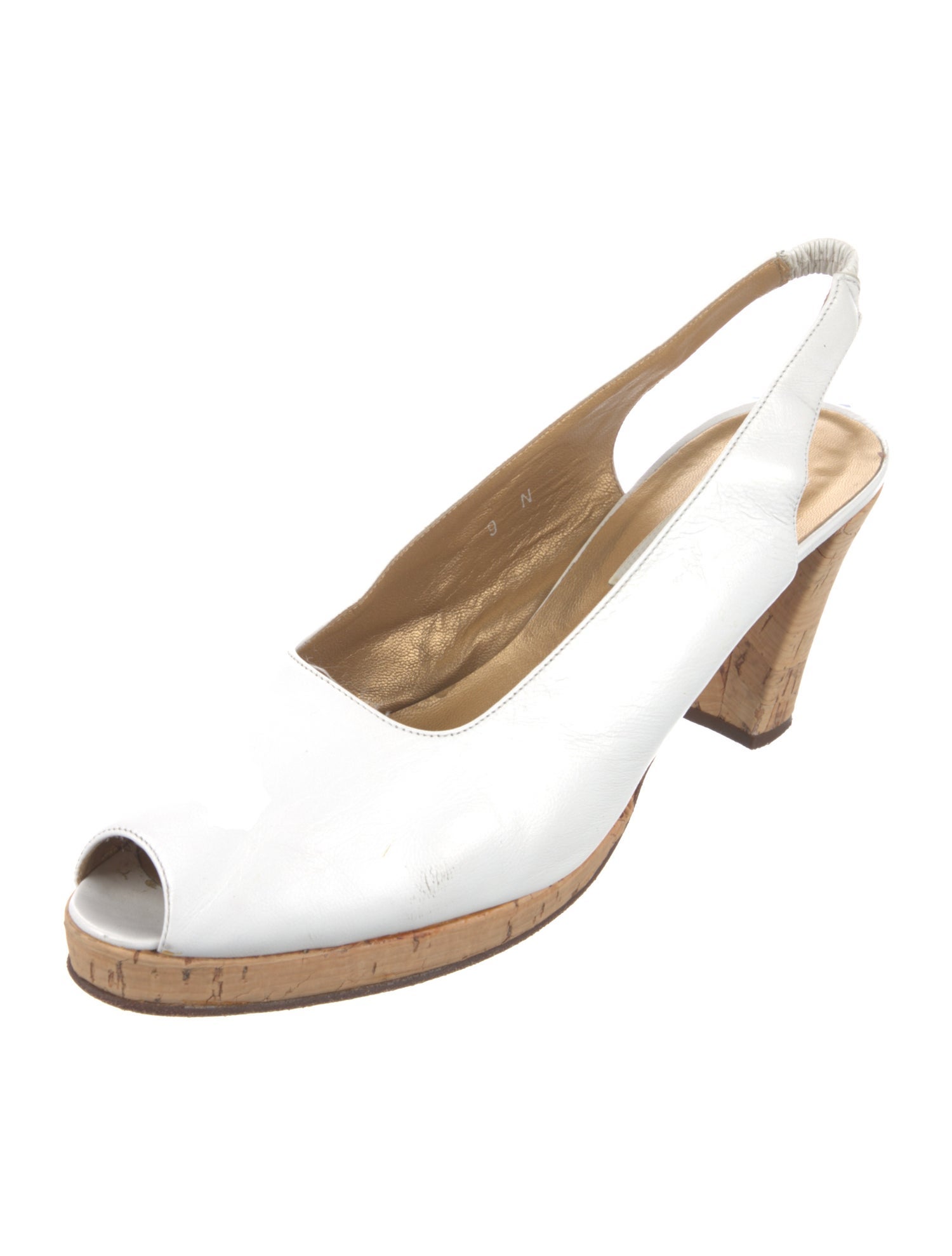 Saks Fifth Avenue Leather Slingback Sandals